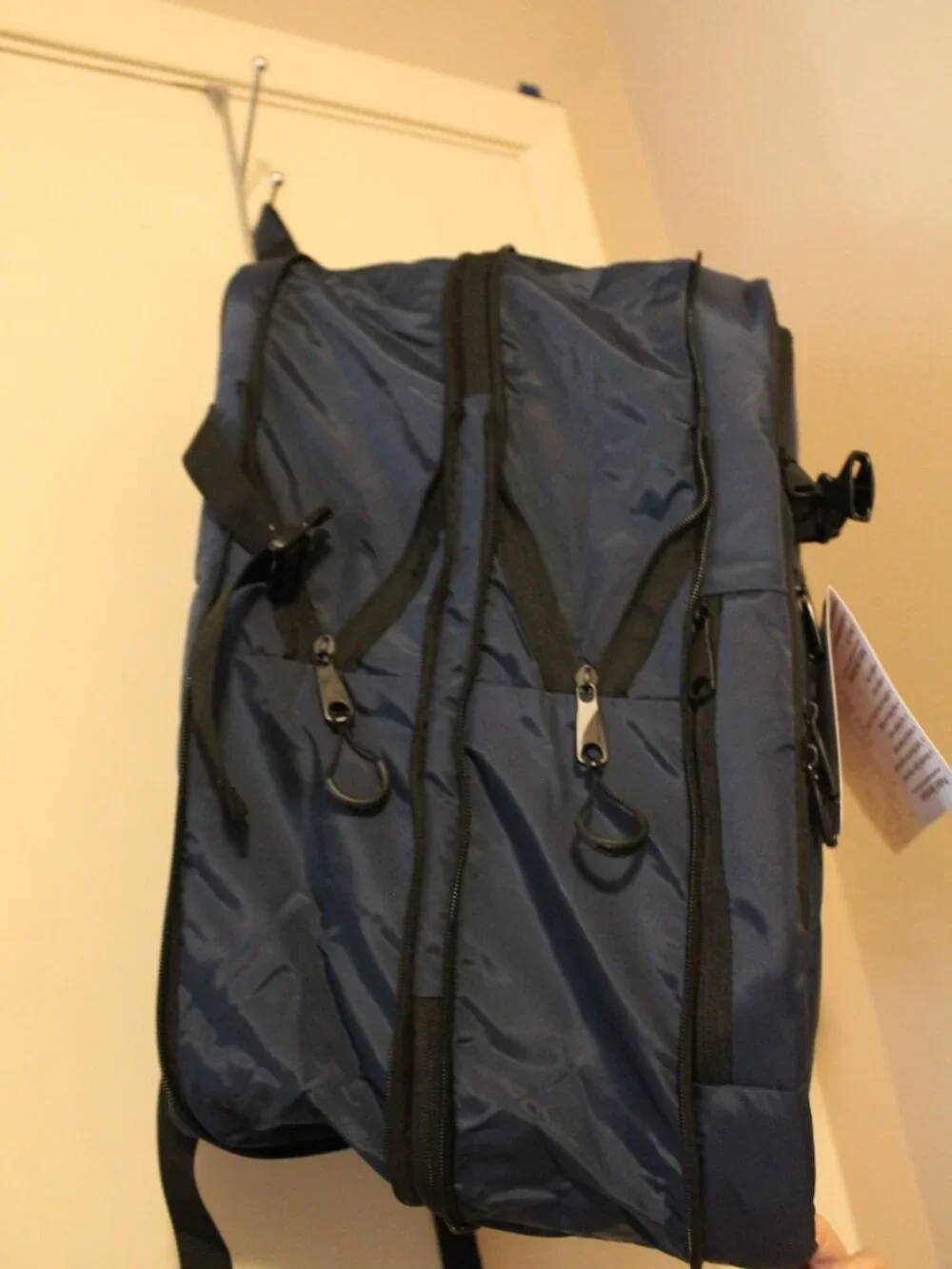 Duchamp Blue Expandable Travel Backpack Suitcase NWT